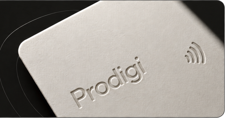 Prodigi Matte NFC Card Detail