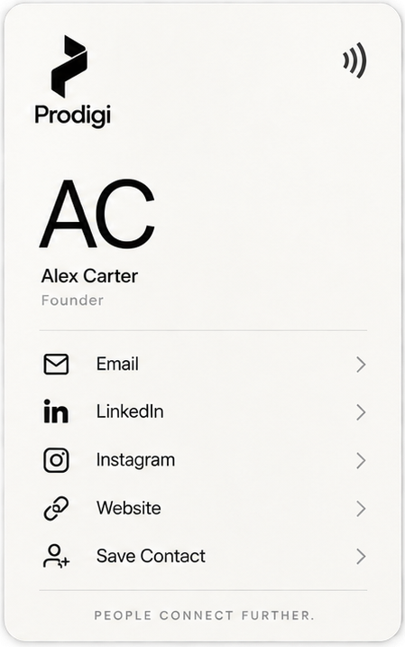 Template Profil Minimal Prodigi